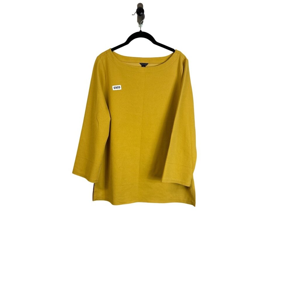 Ann Taylor size medium blouse mustard yellow